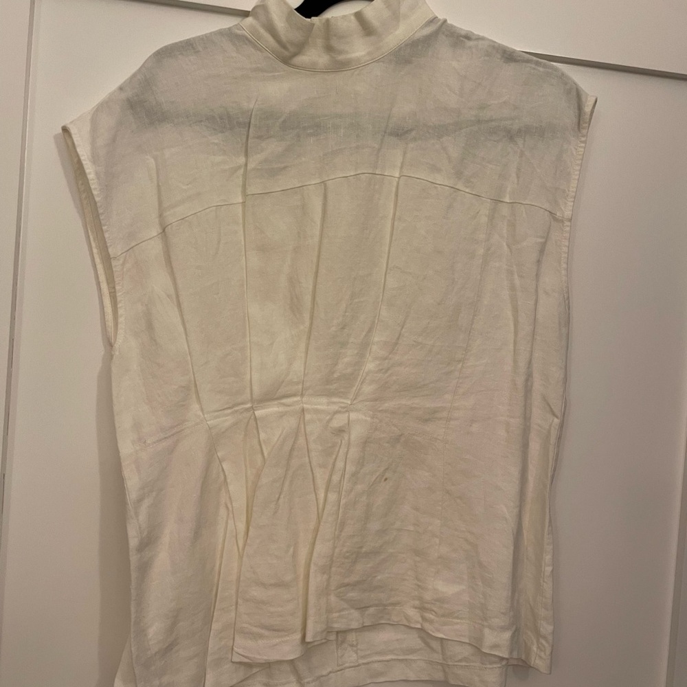 Zara Cream Sleeveless Top